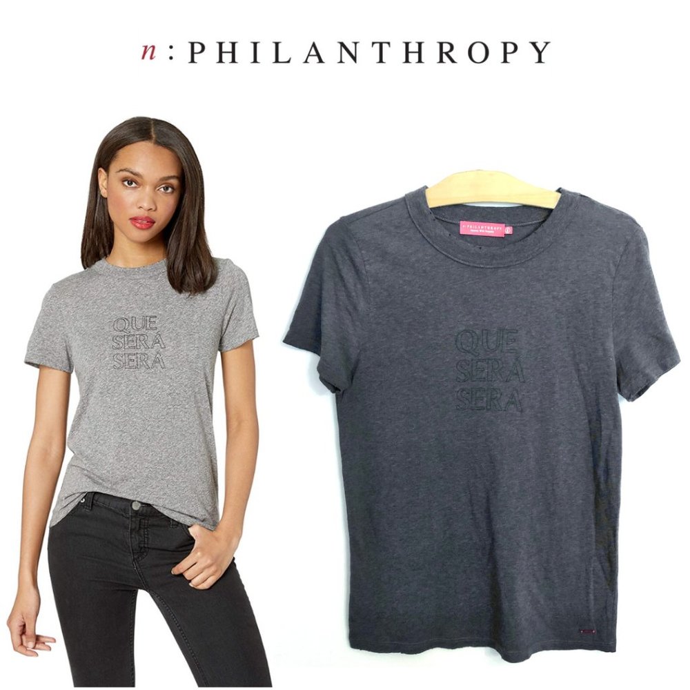 n:philanthropy Que Sera Sera Tee in Moonlight